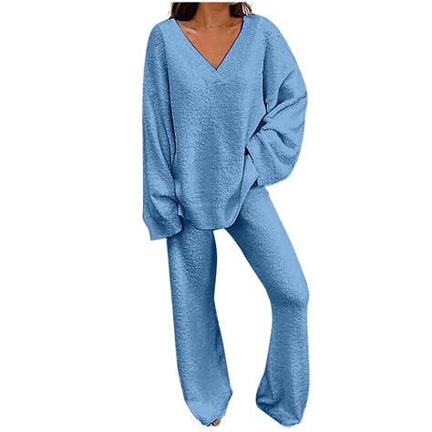 fuzzy pajama set women's|fluffy pajama set women's.